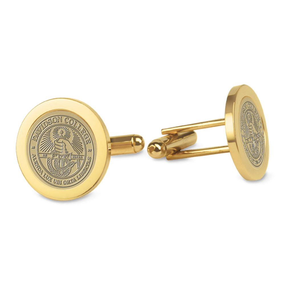 Cufflinks Gold With College Seal