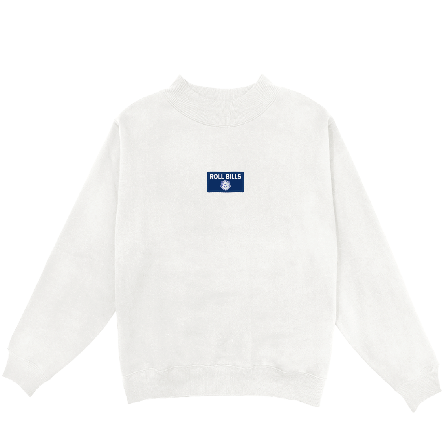 Blue 84 Women's Classic Embroidered Patch Mock Neck