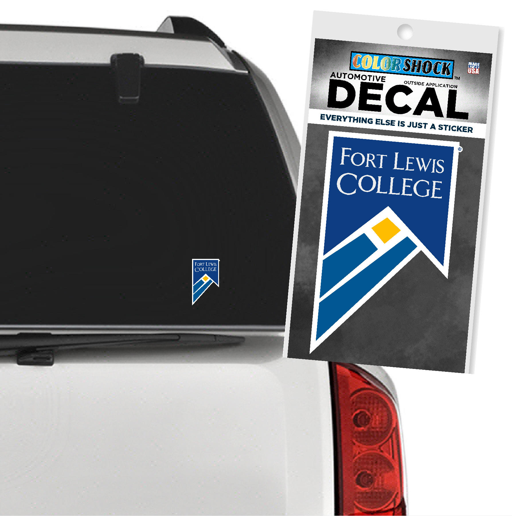 Fort Lewis College Window Decal - Outside Application