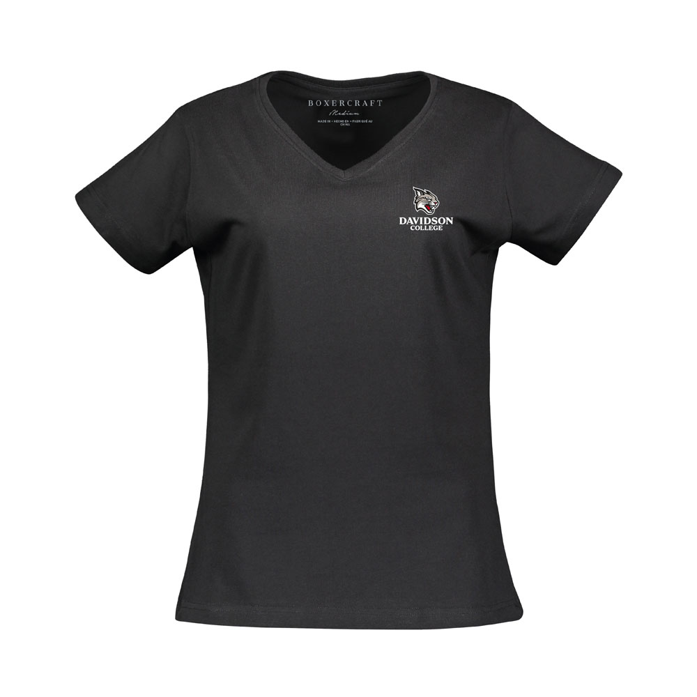 Women's Black V Neck Tee