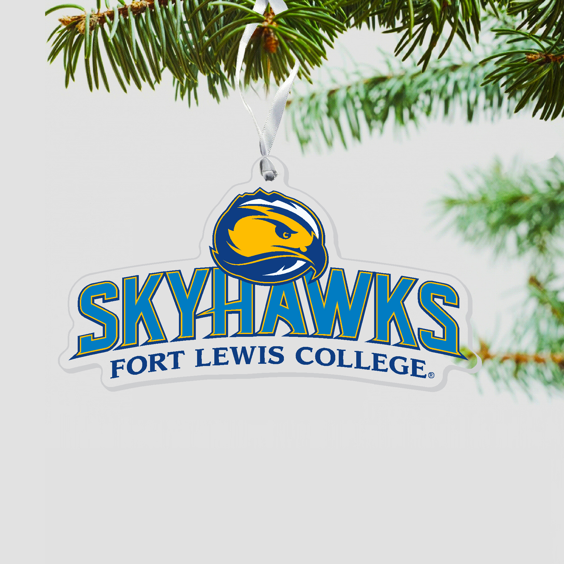 Fort Lewis College Acrylic Holiday Ornament