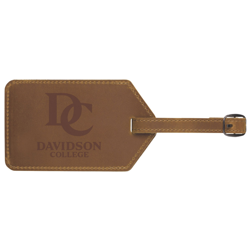 Davidson College Crazy Horse Luggage Tag