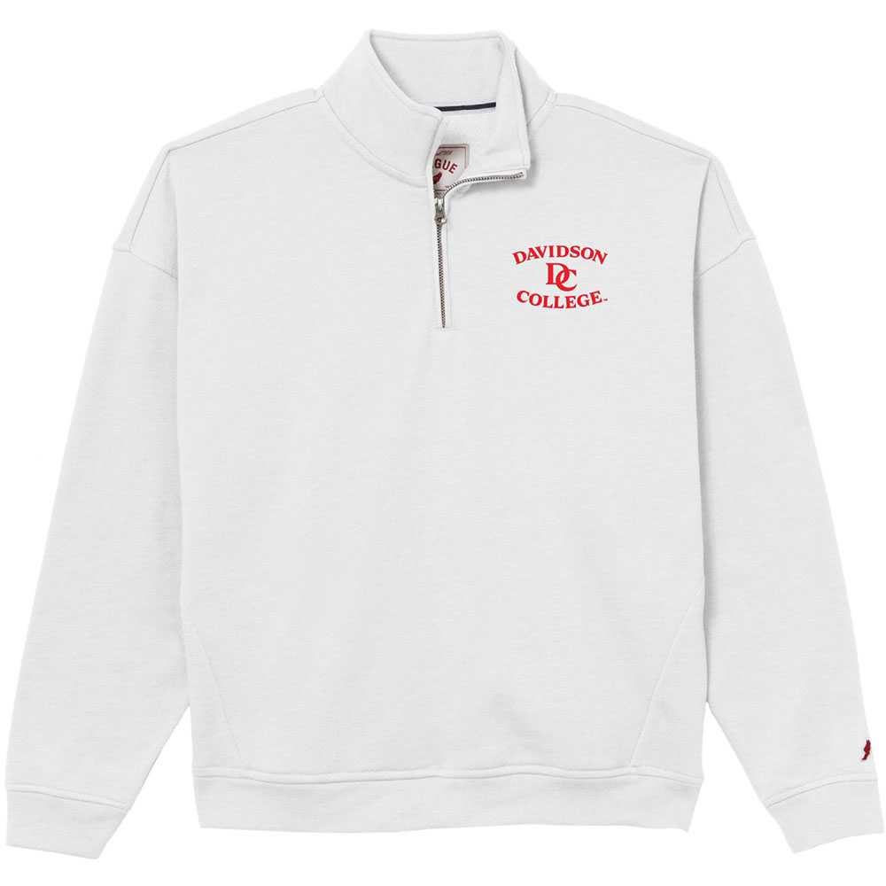Women's League Victory Springs Relaxed White Quarter Zip