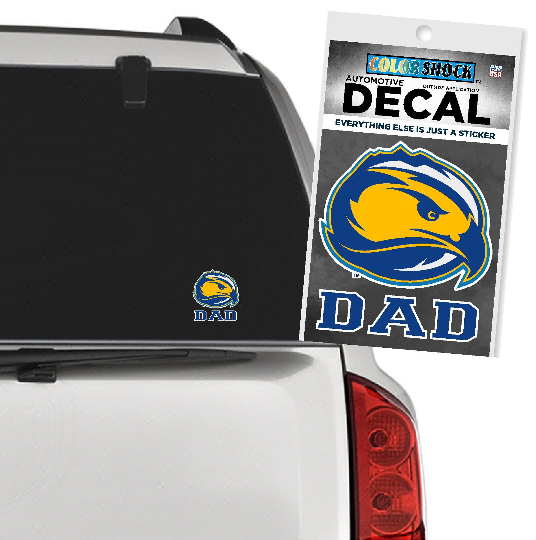 Skyhawks Dad Window Decal - Outside Application