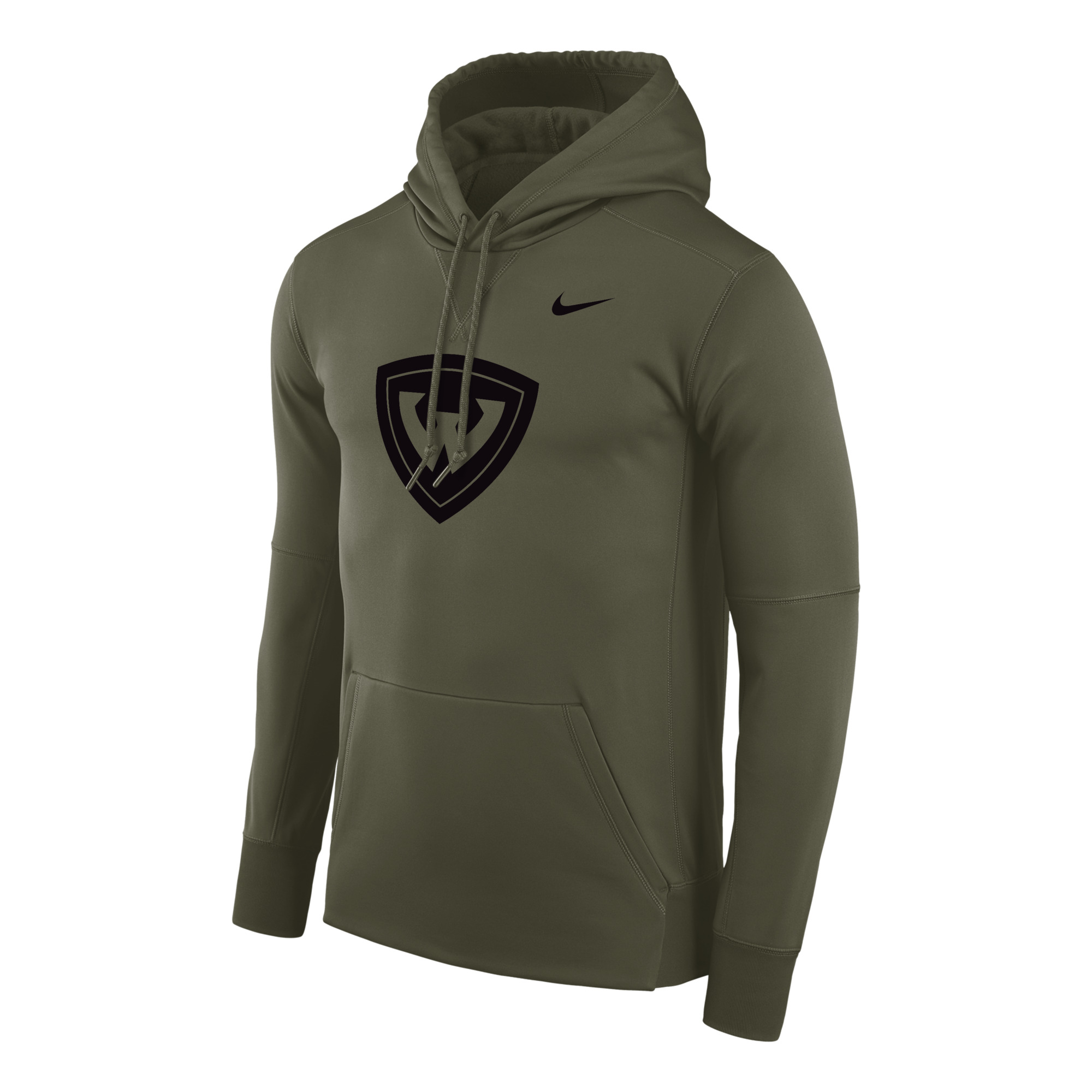 WSU Shield Nike Therma Hooded Sweatshirt