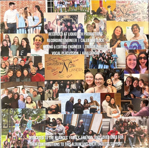 Davidson College Comfort & Chaos CD by the Nuances