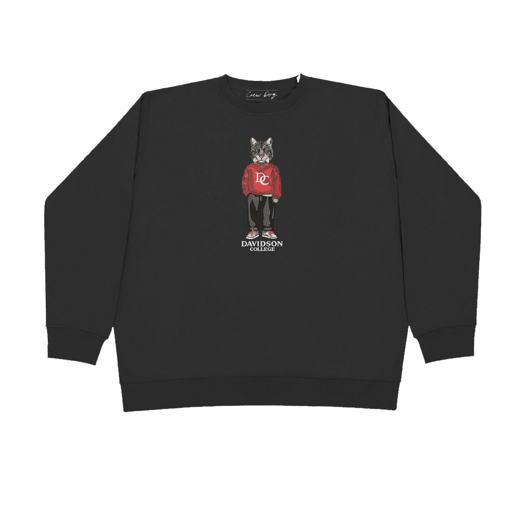 Crew Dog Davidson College Black Fleece Crew