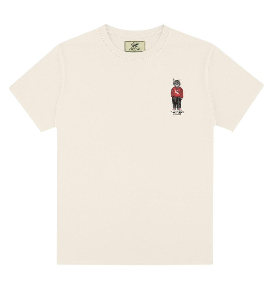 Crew Dog Davidson College Natural Tee