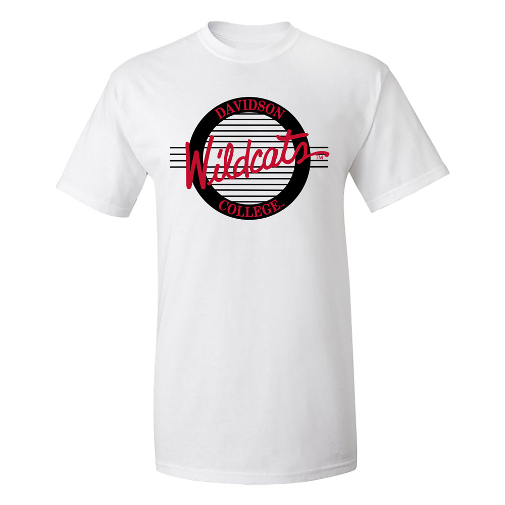 Davidson College Wildcats White Tee