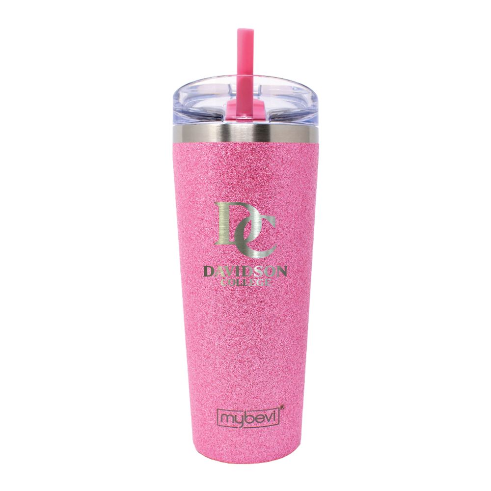 Davidson College 24 oz. My Bevi Pink Tumbler