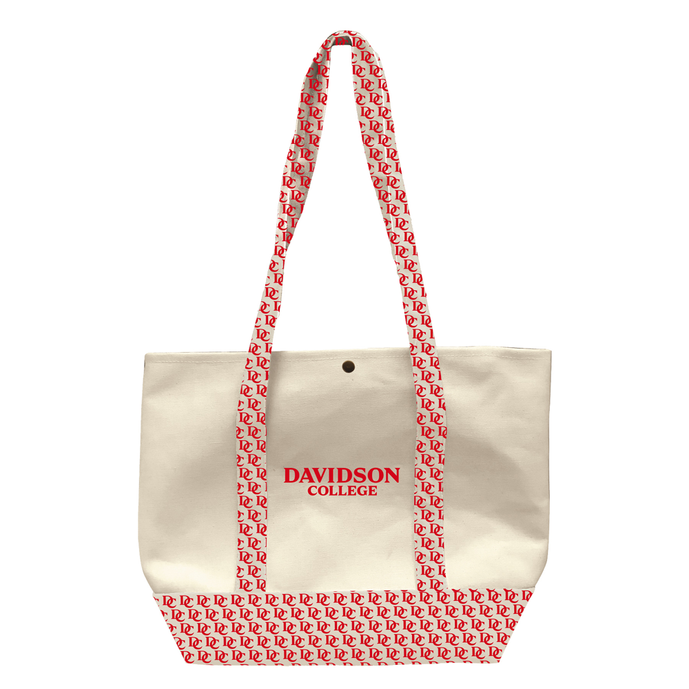 Davidson College Ivy Heavyweight Snap Canvas Tote