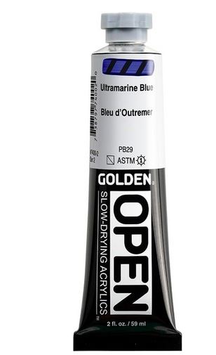 GOLDEN OPEN Slow-Drying Acrylic Paint-UltraMarine Blue