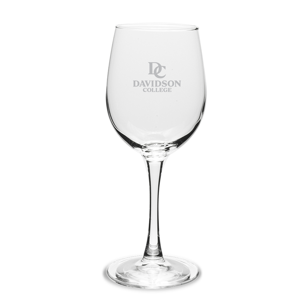 Davidson College Wine Glass