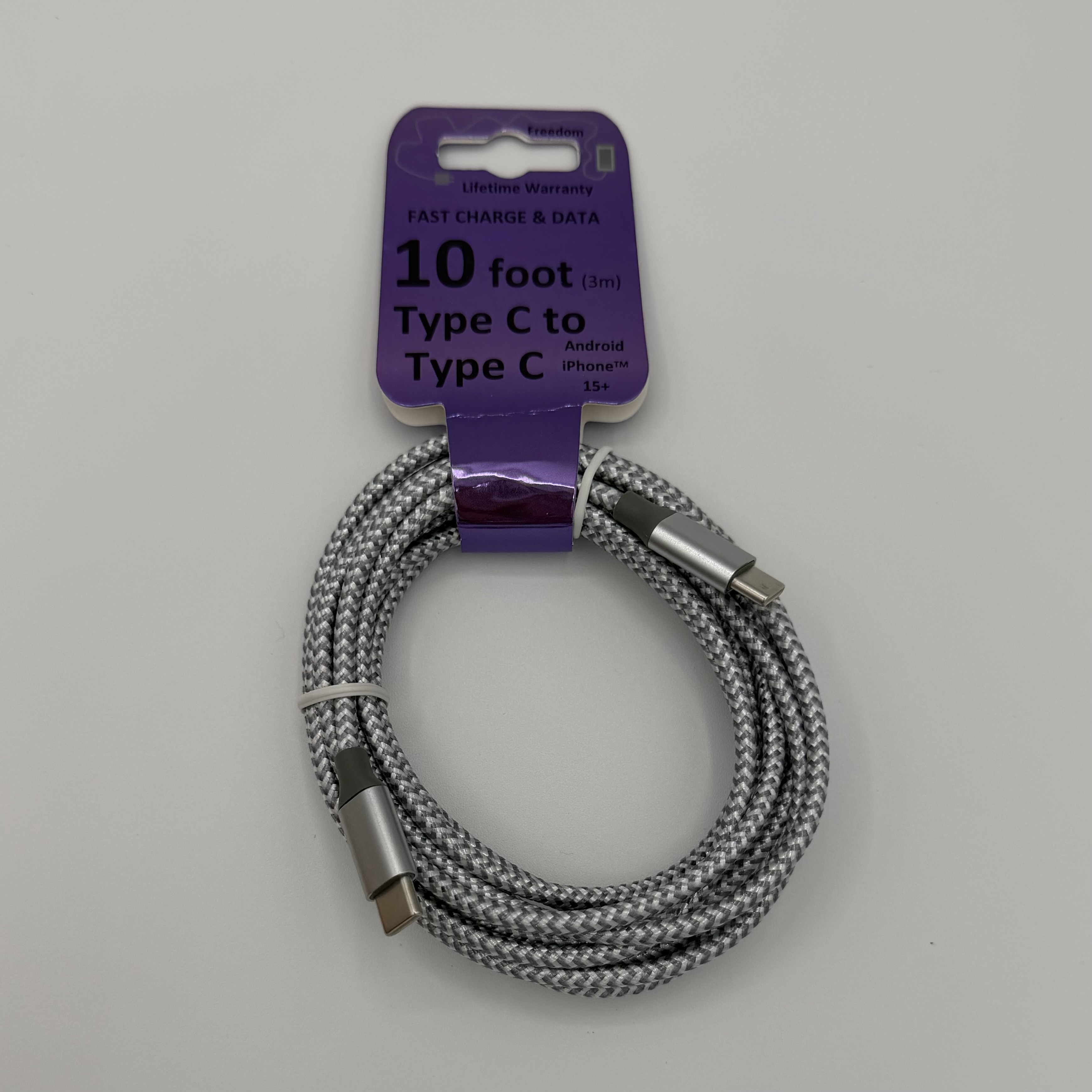10 Foot Type C to C Charging Cable