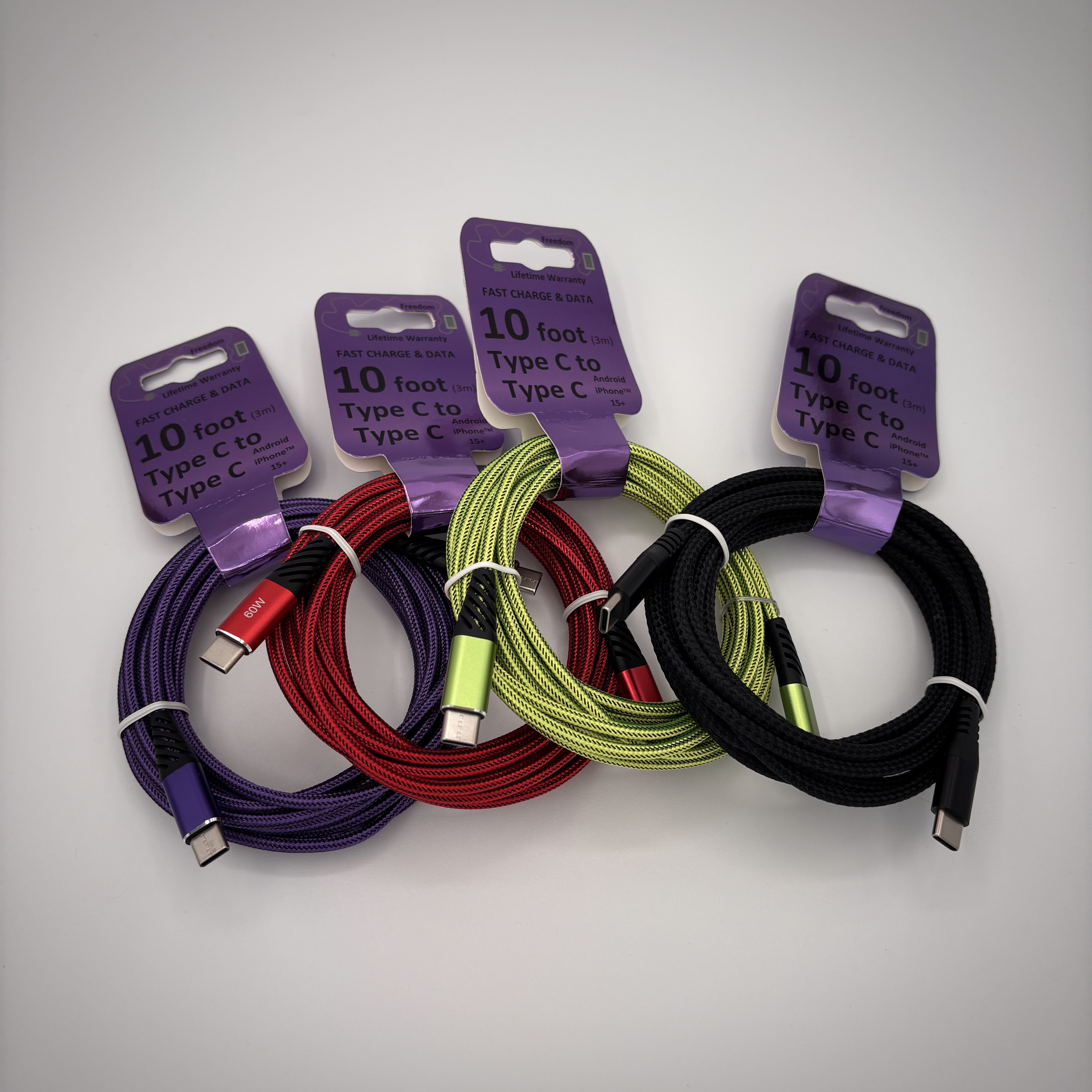 10 Foot Type C to C Charging Cable