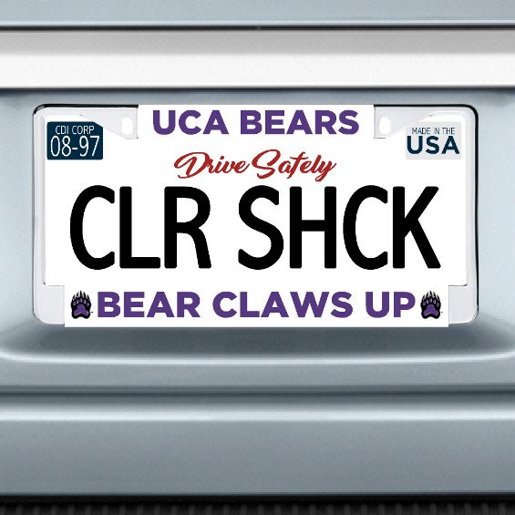 Bear Claws Up License Plate Frame