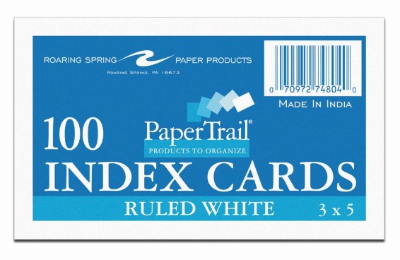 Roaring Spring Index Cards