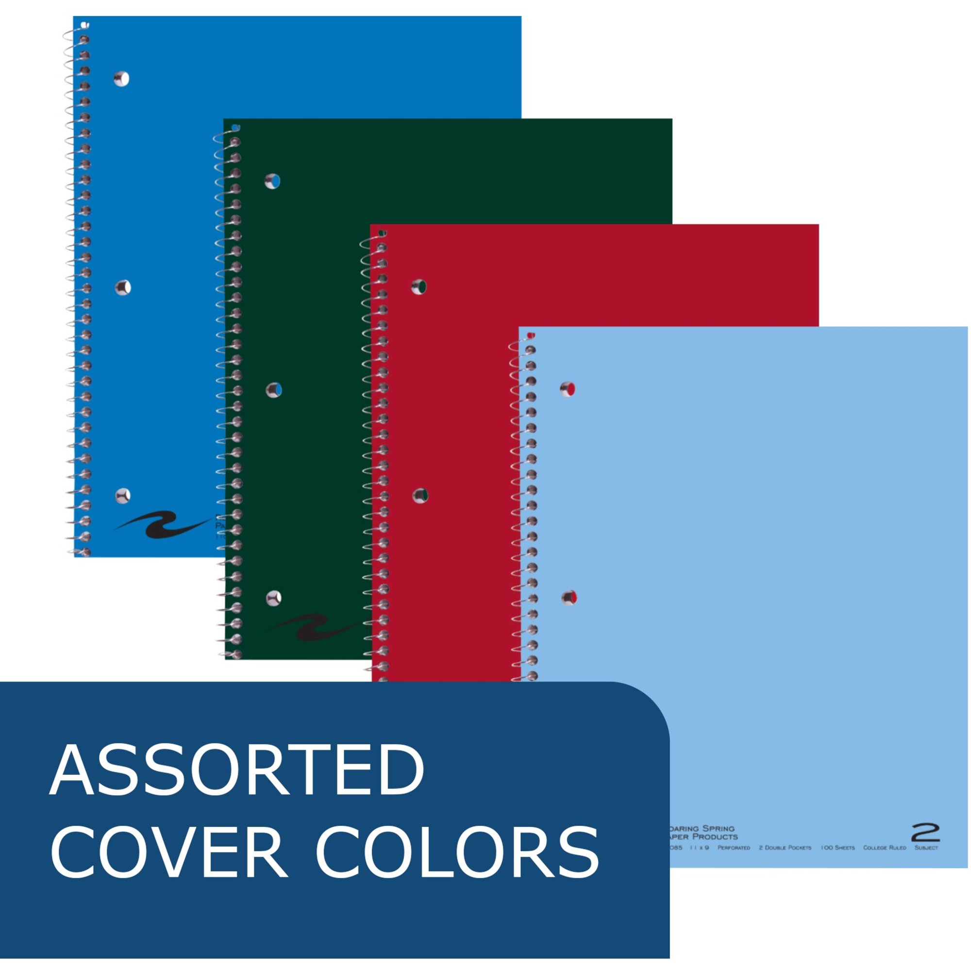 2 Subject Spiral Notebook