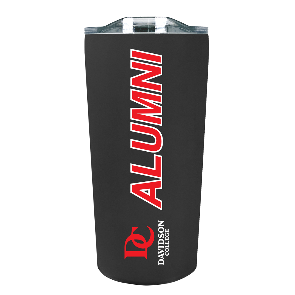 Davidson College Alumni Black Soft Touch Tumbler