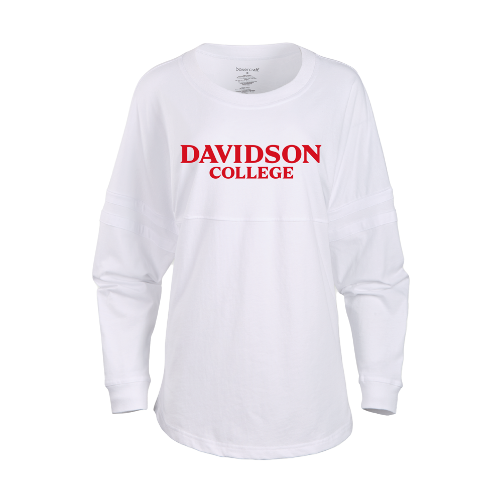 Davidson College White Pom Pom Jersey