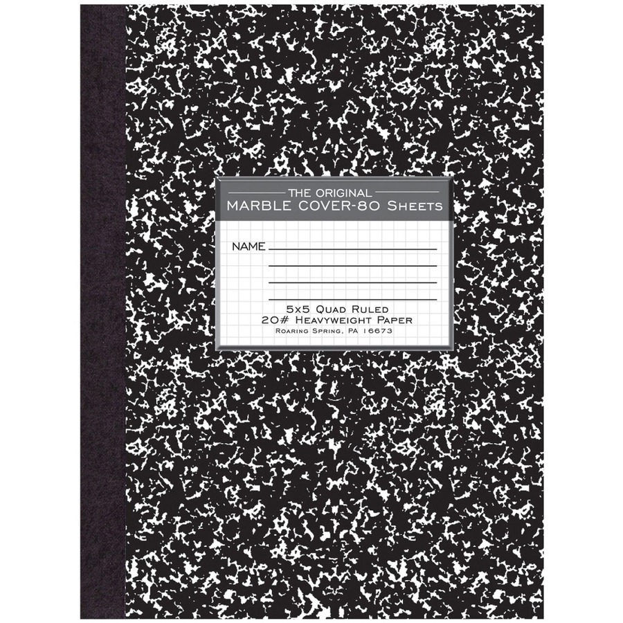 Hardbound Composition Notebook - Quad Ruled
