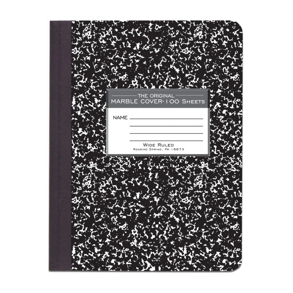 Hardbound Composition Notebook - Wide Ruled
