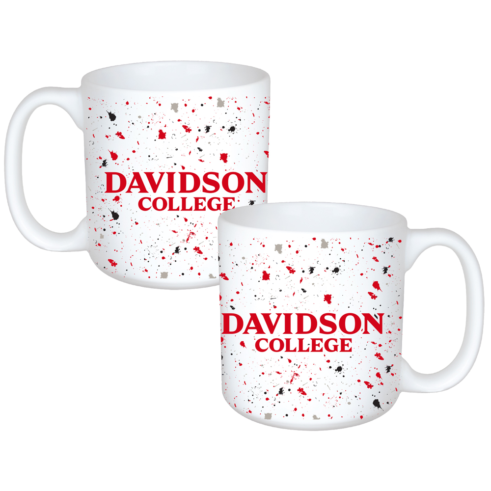 Davidson College Splatter Matte Mazel Mug