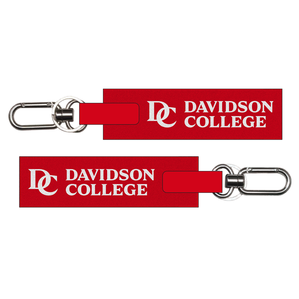 Davidson College Red Nylon Lily Keystrap