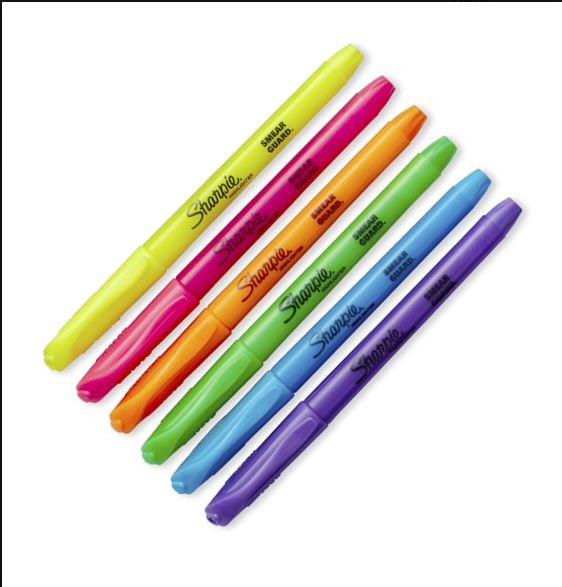 Sharpie Smear-Guard Chisel Tip Highlighter - Individual