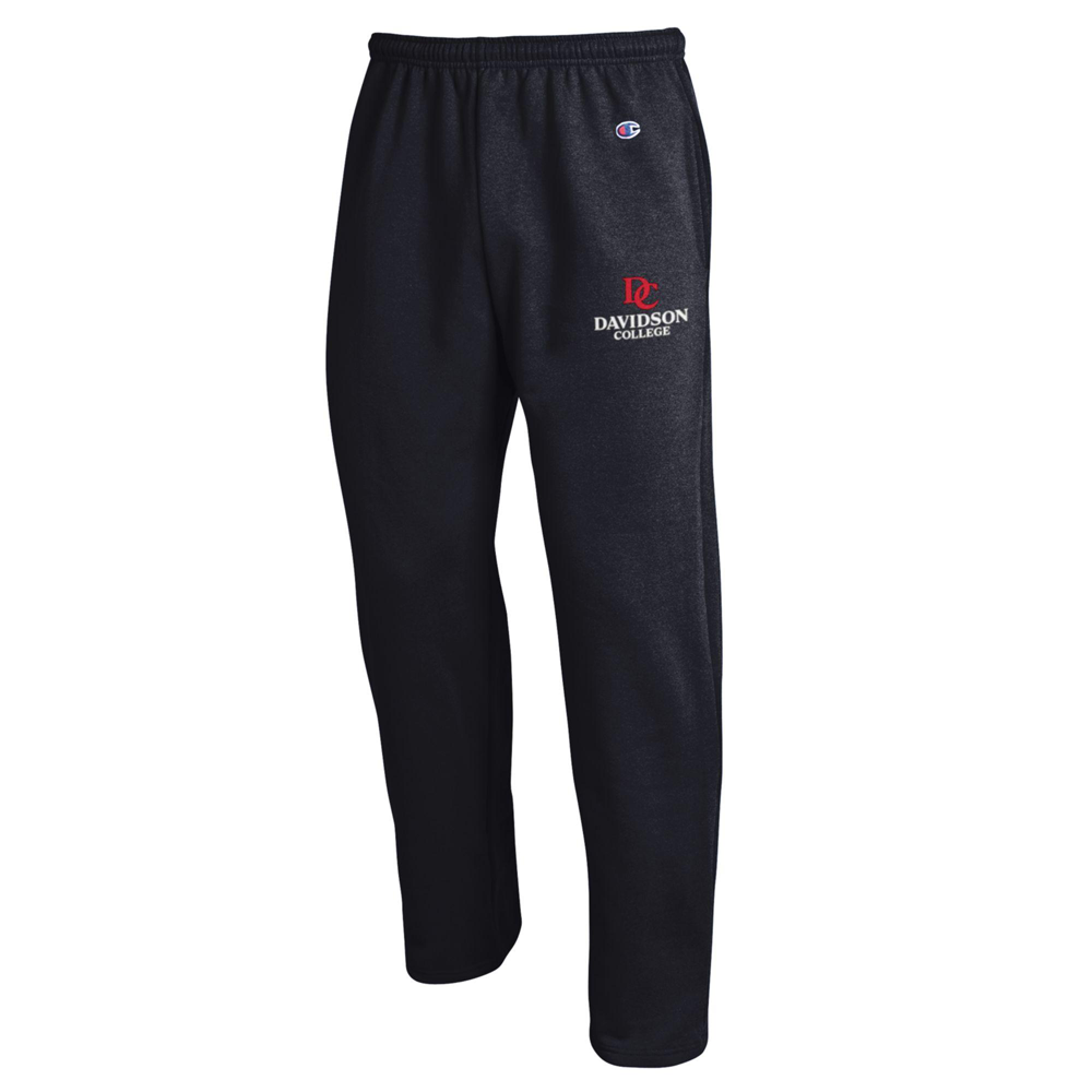 Champion Davidson College Black Open Bottom Pants