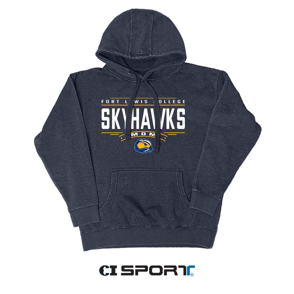 Fort Lewis College Skyhawks Mom Vintage Hooded Sweatshirt