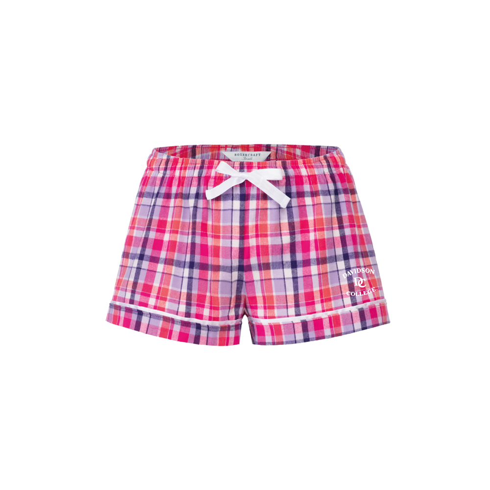 Women's Pink Flannel Shorts