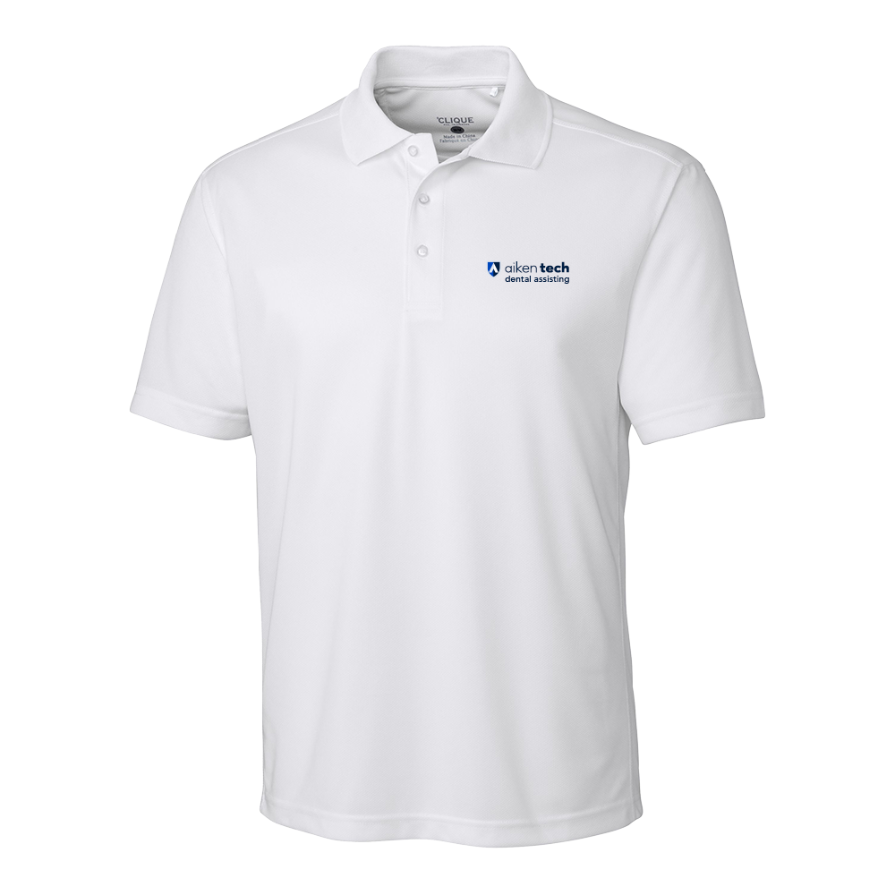 Dental Assisting- Aiken Technical Clique Ice White Pique Polo