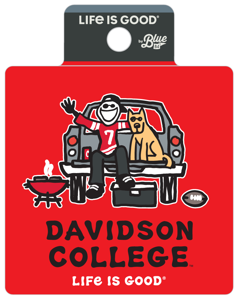 Davidson College Life Is Good Jake Dog Tailgate