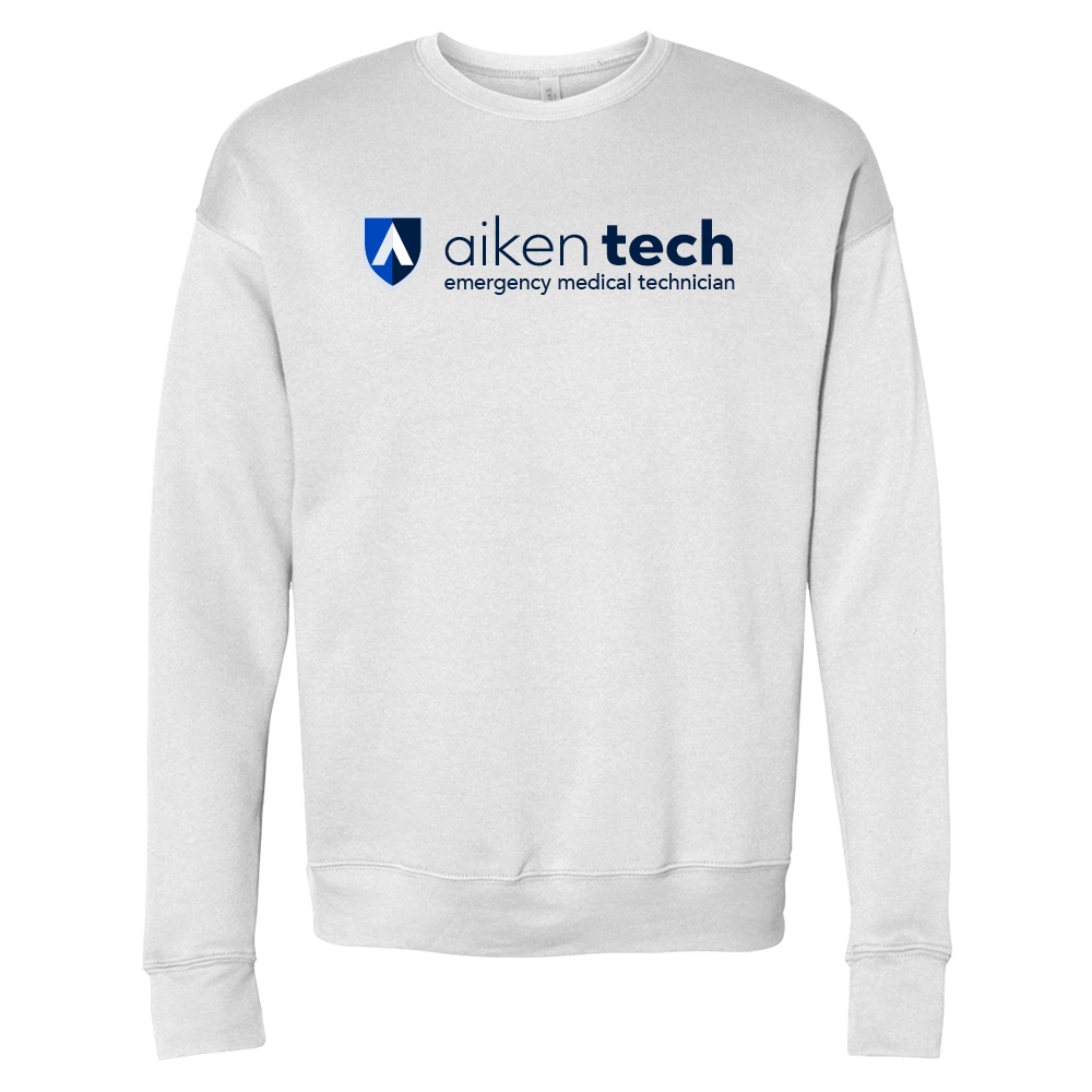 Emergency Medical Technician- Aiken Technical Bella + Canvas White Fleece Crew Sweatshirt