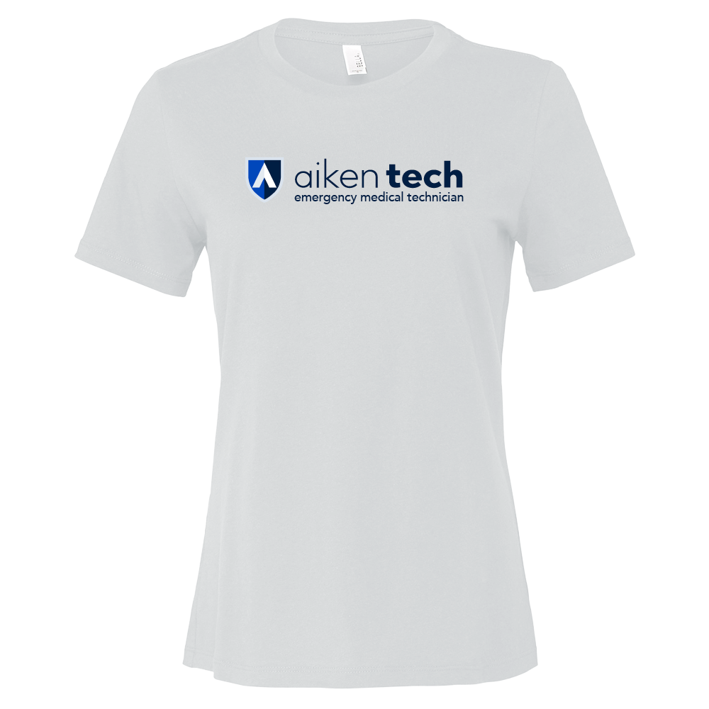 Emergency Medical Technician- Aiken Technical Bella + Canvas Womens White Relaxed Cotton T Shirt