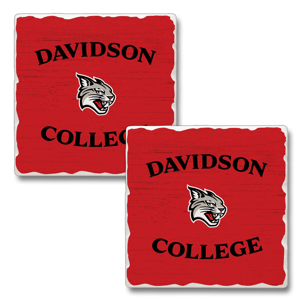 Davidson College Wildcat 2 PK Stone Coasters