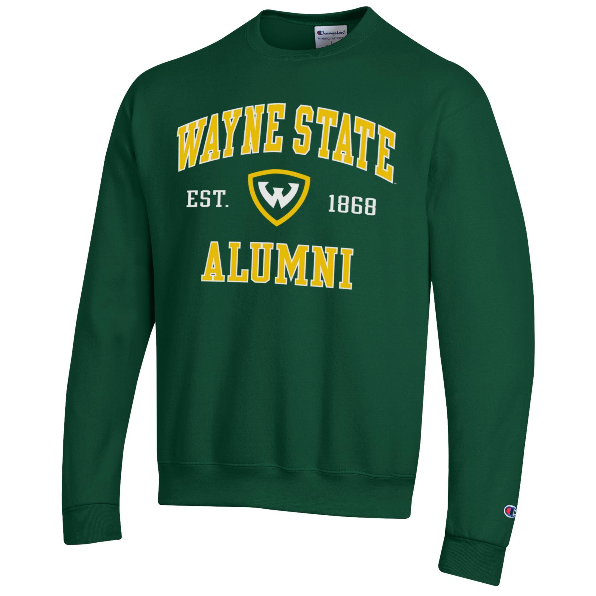 Wayne State Alumni Arch over Shield Powerblend Crew Sweatshirt