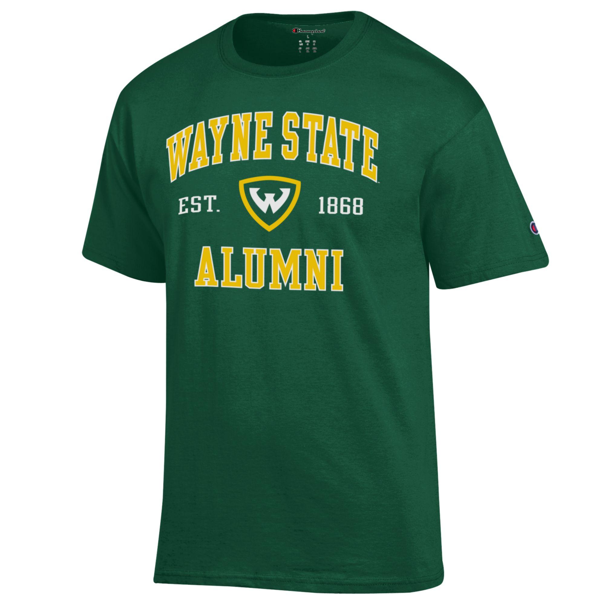 Wayne State Alumni Arch over Shield Tshirt