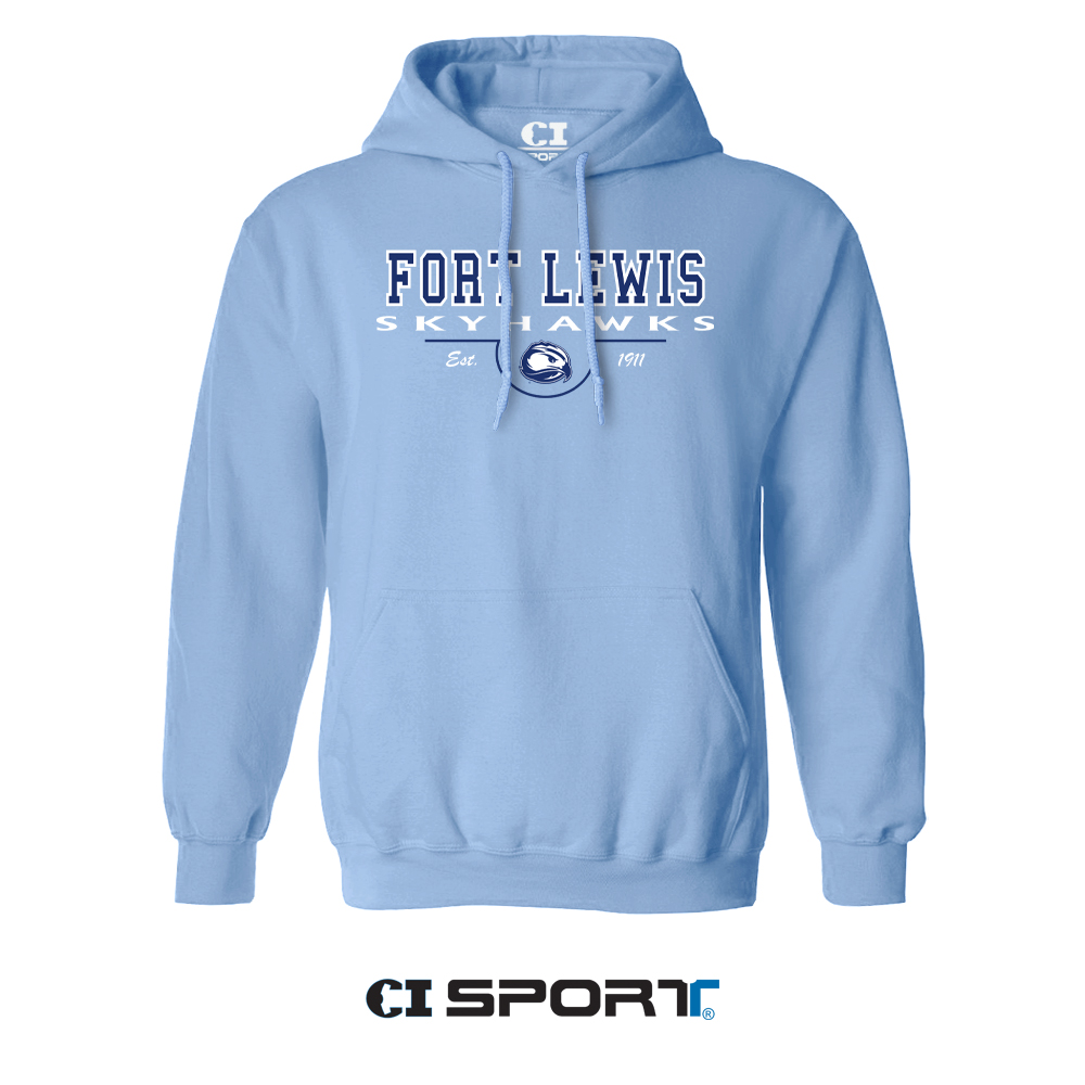 Fort Lewis Skyhawks Embroidered Hooded Sweatshirt