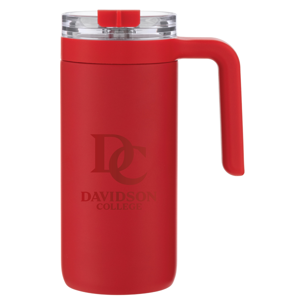 Davidson College Red Acadia Tumbler With Handle