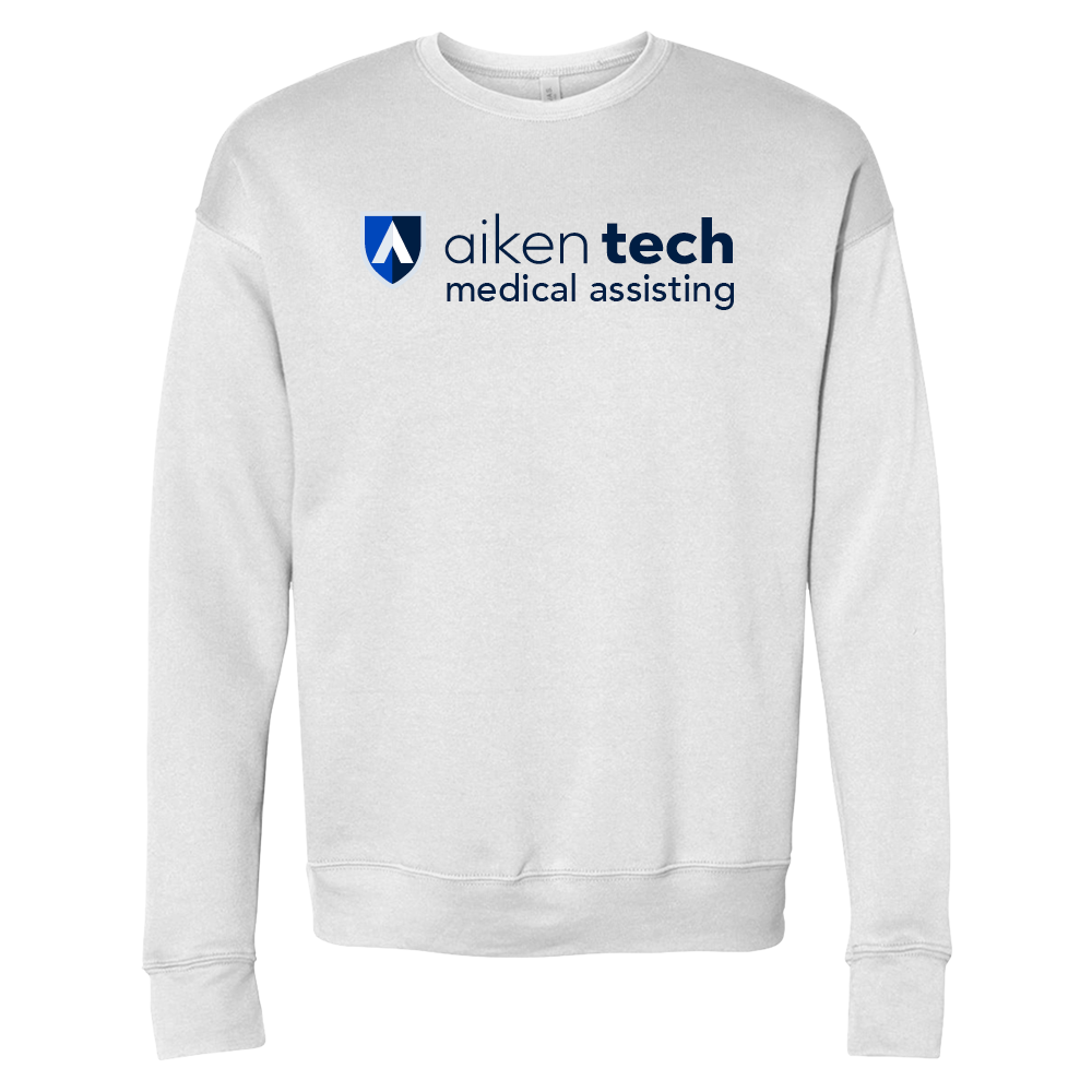 Medical Assisting- Aiken Technical Bella + Canvas White Fleece Crew Sweatshirt
