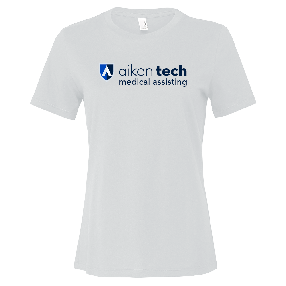Medical Assisting- Aiken Technical Bella + Canvas Womens White Relaxed Cotton T Shirt