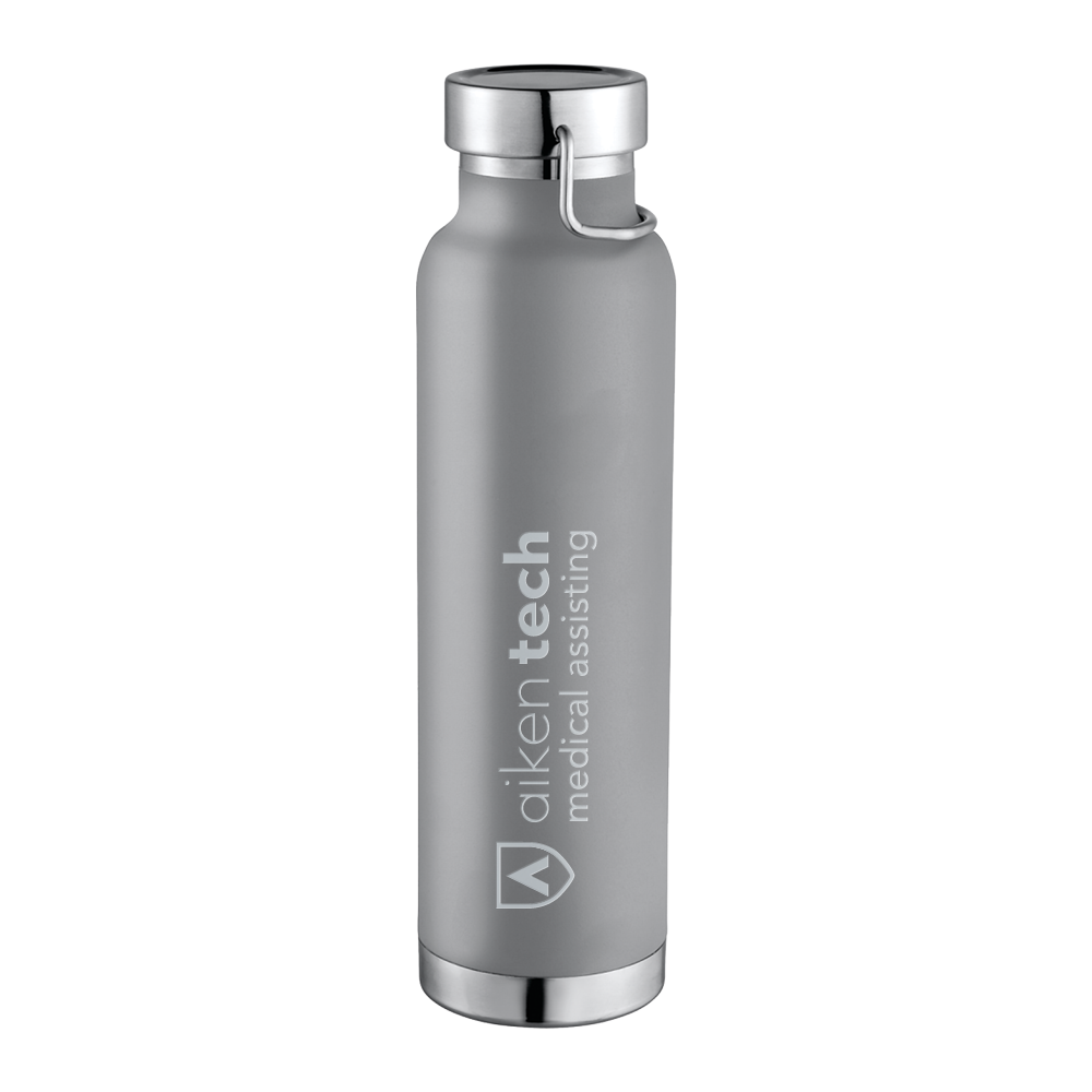 Medical Assisting- Engraved Aiken Technical Thor Copper Vacuum Insulated Grey Bottle 22oz