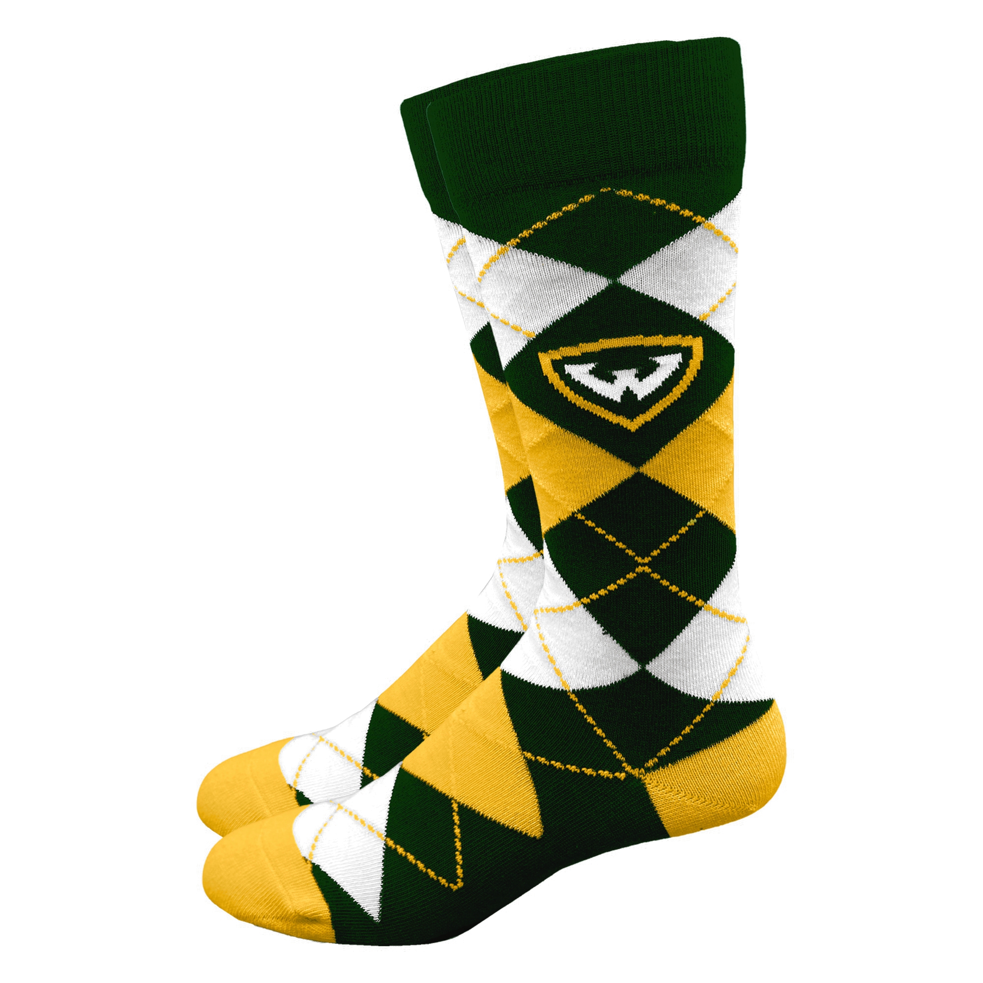 WSU Shield Vintage Stripe Quarter Adult Socks