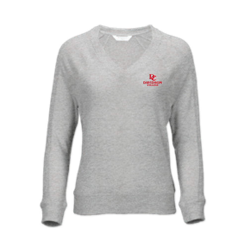Women's Oxford Heather Cuddle V Neck Fleece