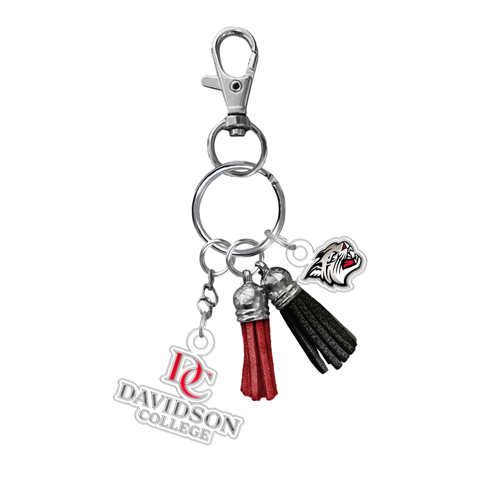 Davidson College Charm Keytag