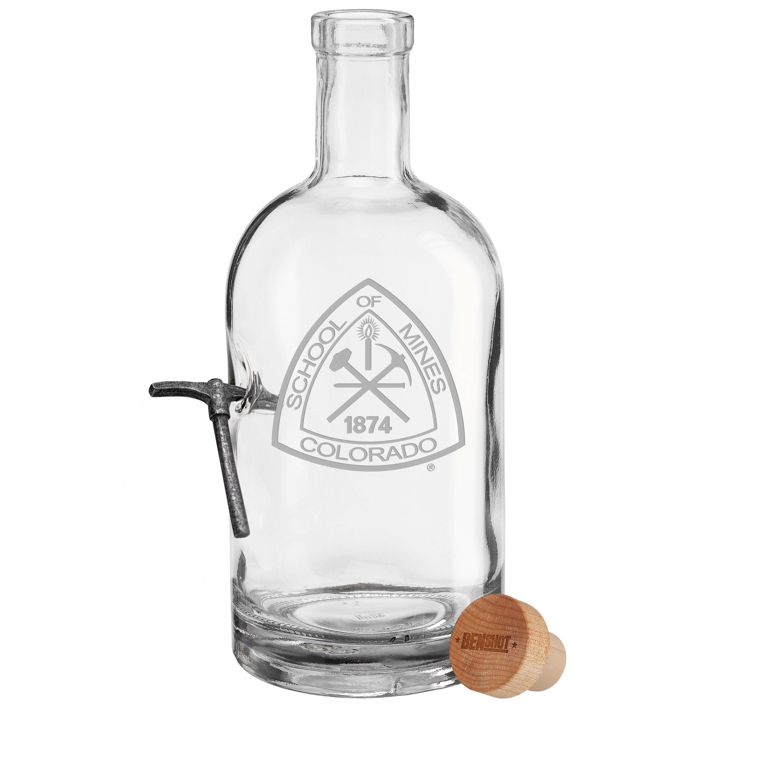 Colorado School of Mines Pickaxe Decanter