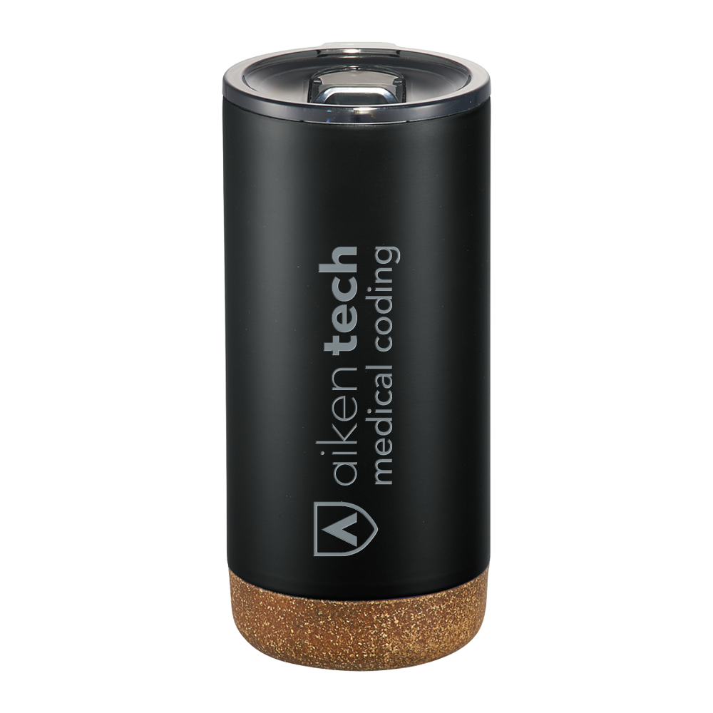 Medical Coding- Engraved Aiken Technical Valhalla Vacuum Insulated Black Tumbler 16oz