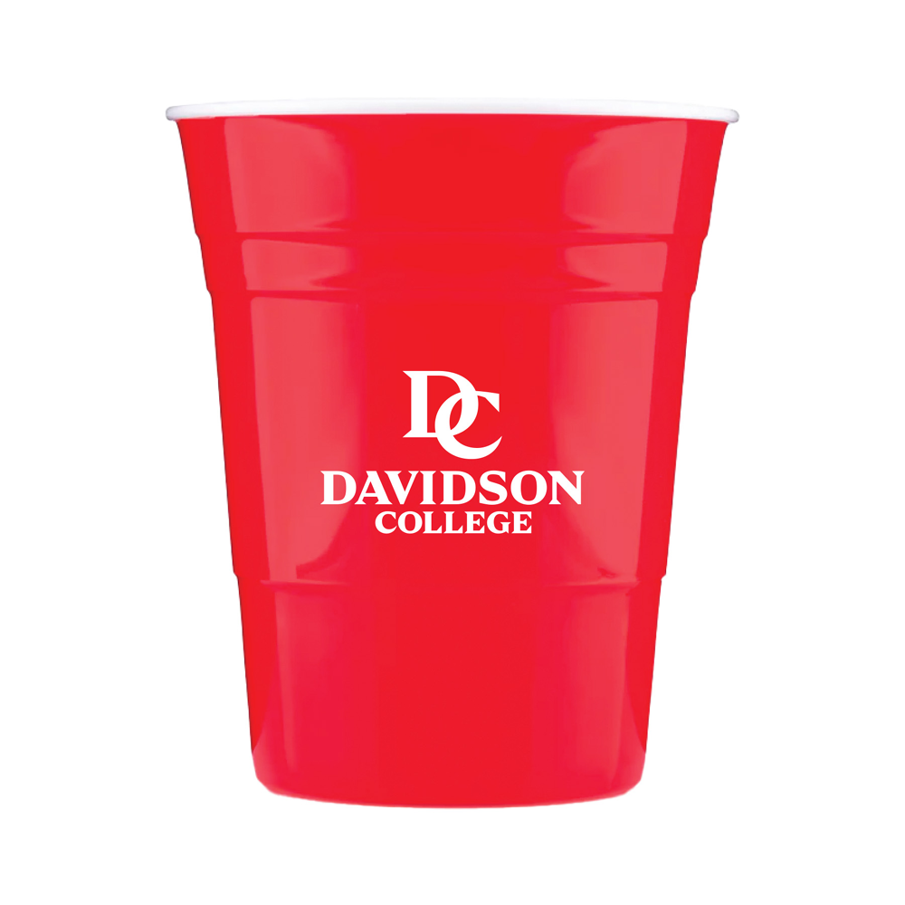 Davidson College Red 16 oz. Reusable Plastic Party Cup